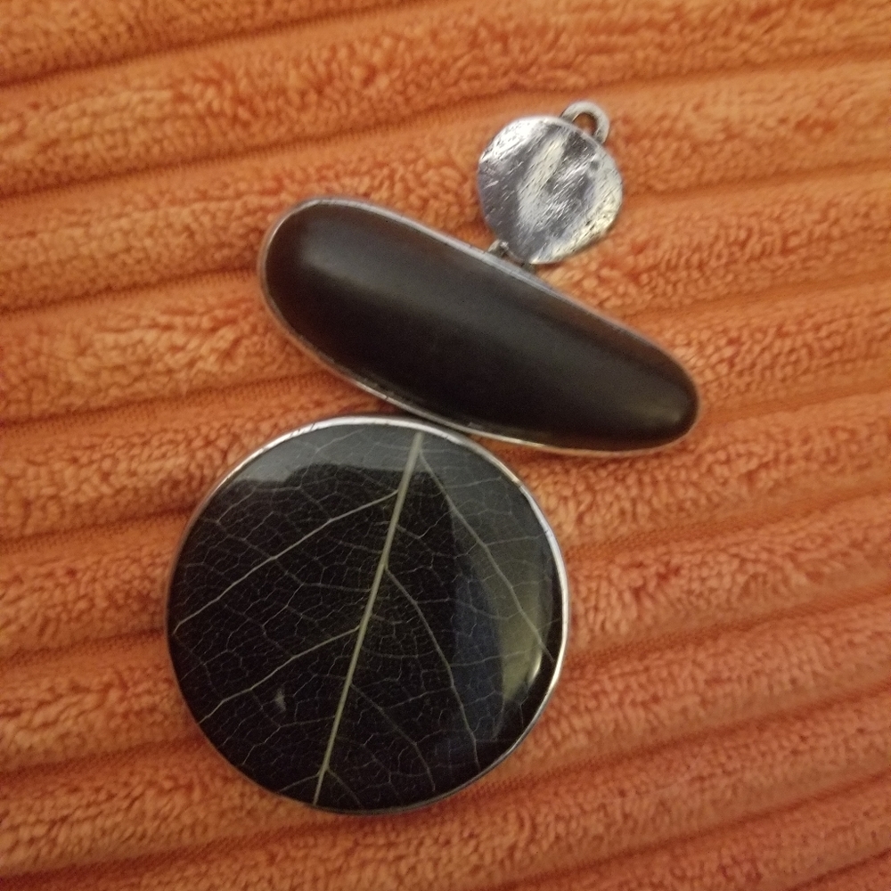 925 Sterling Silver and Onyx SILPADA Pendant